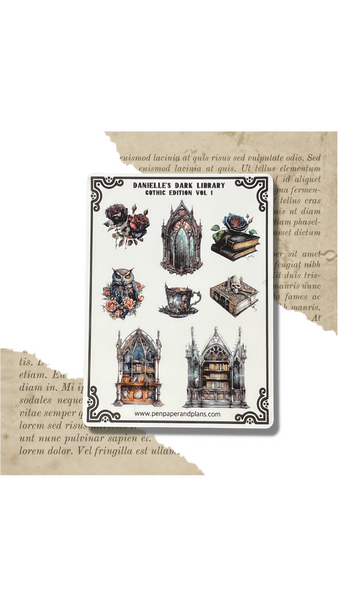 Danielle's Dark Library - The Gothic Edition Stickers