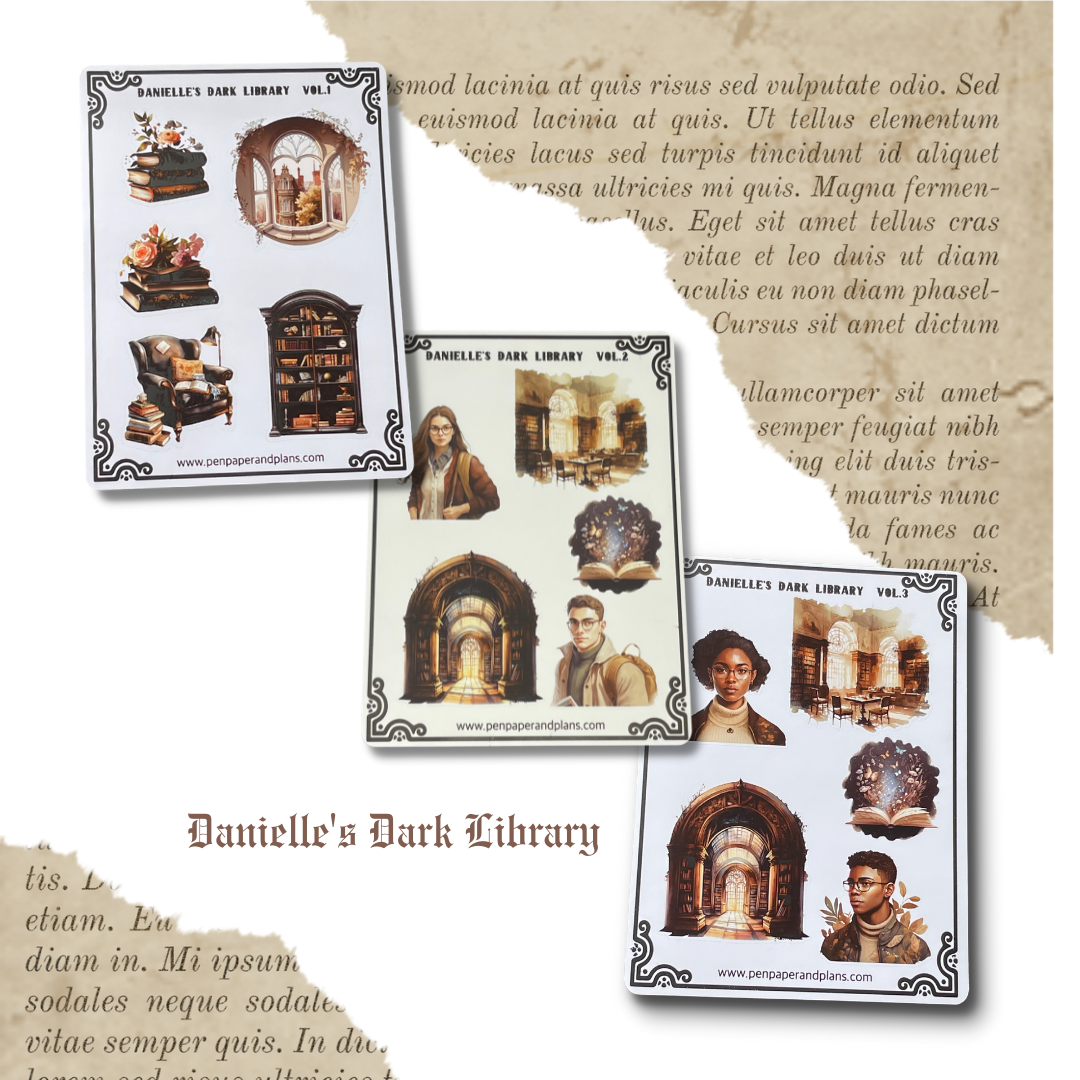 Danielle's Dark Library Stickers