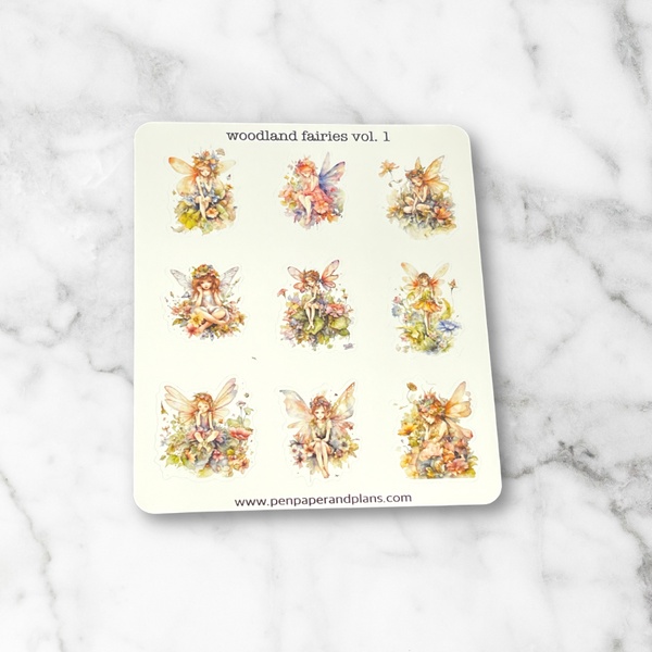 Woodland Fairies Sticker Sheets