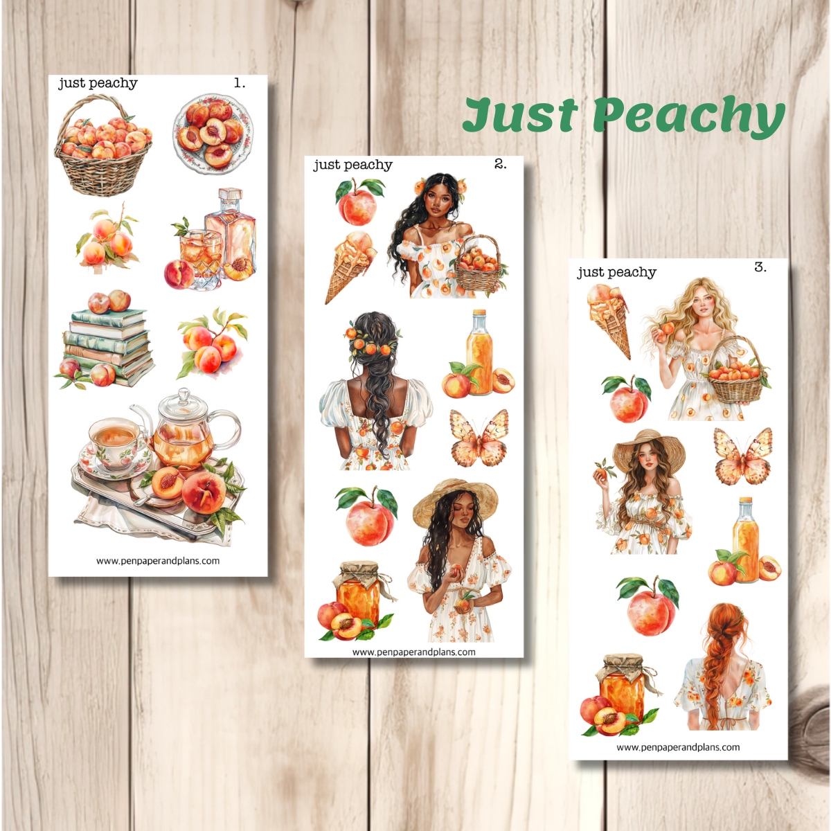 Just Peachy Stickers