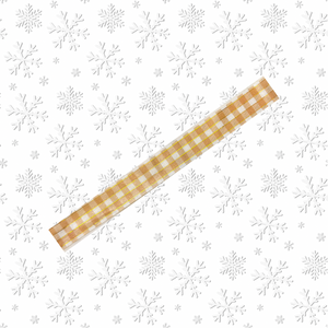 Gingerbread Gingham Washi - gold foil