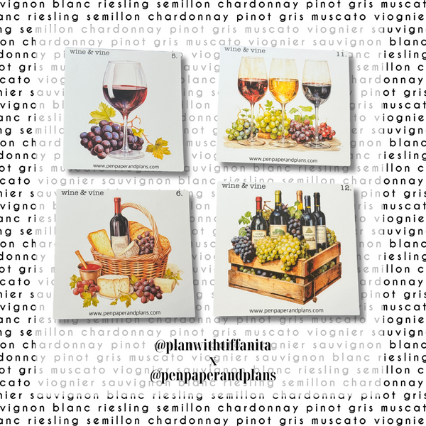 Wine & Vine Large-ish Stickers