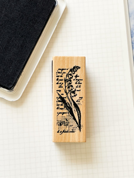 Lily of the Valley Wood Block Stamp