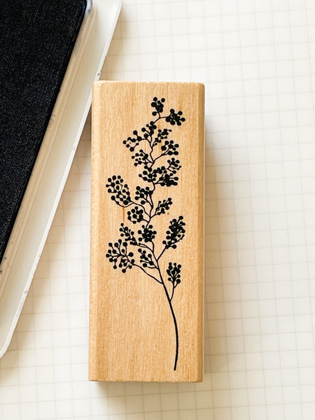 Tiny Branches Wood Block Stamp