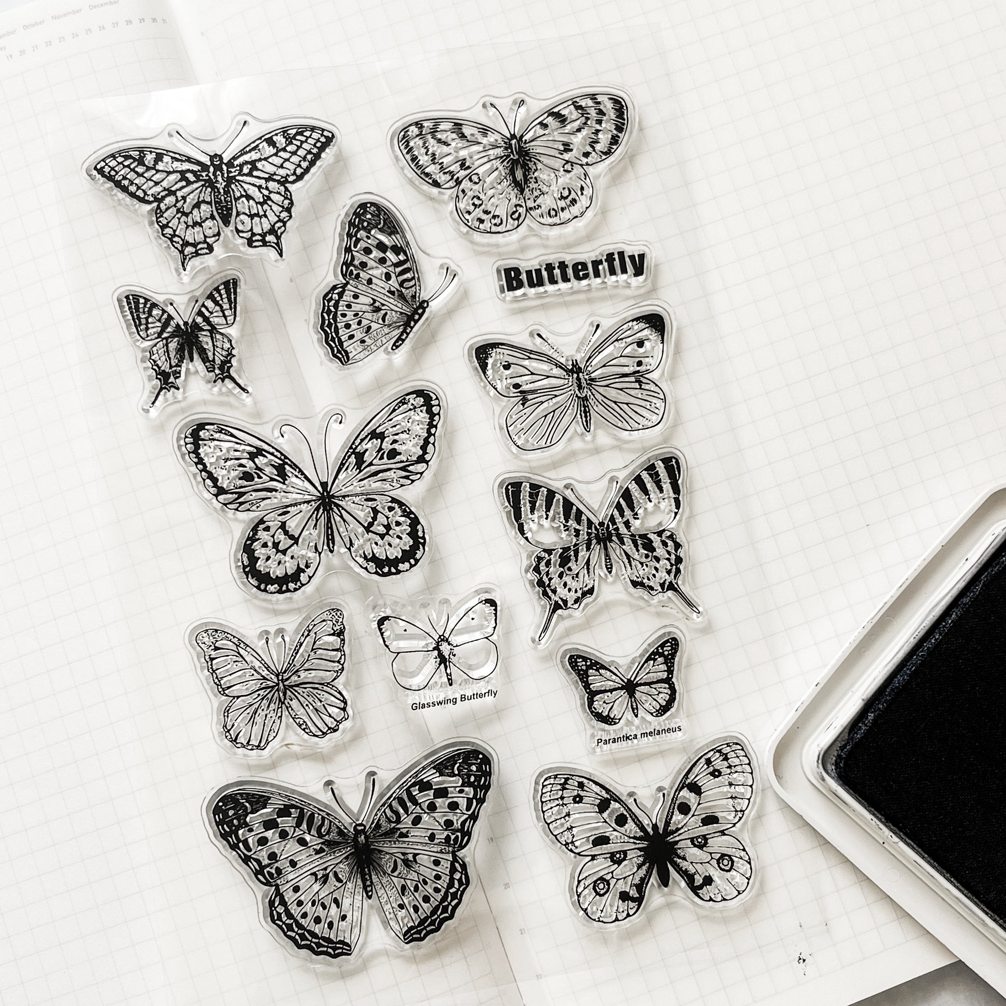 Butterflies Transparent Stamps