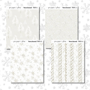 Snowbound Tearable Washi Decorative Sheets