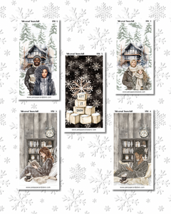 Silvered Snowfall Full Page Stickers