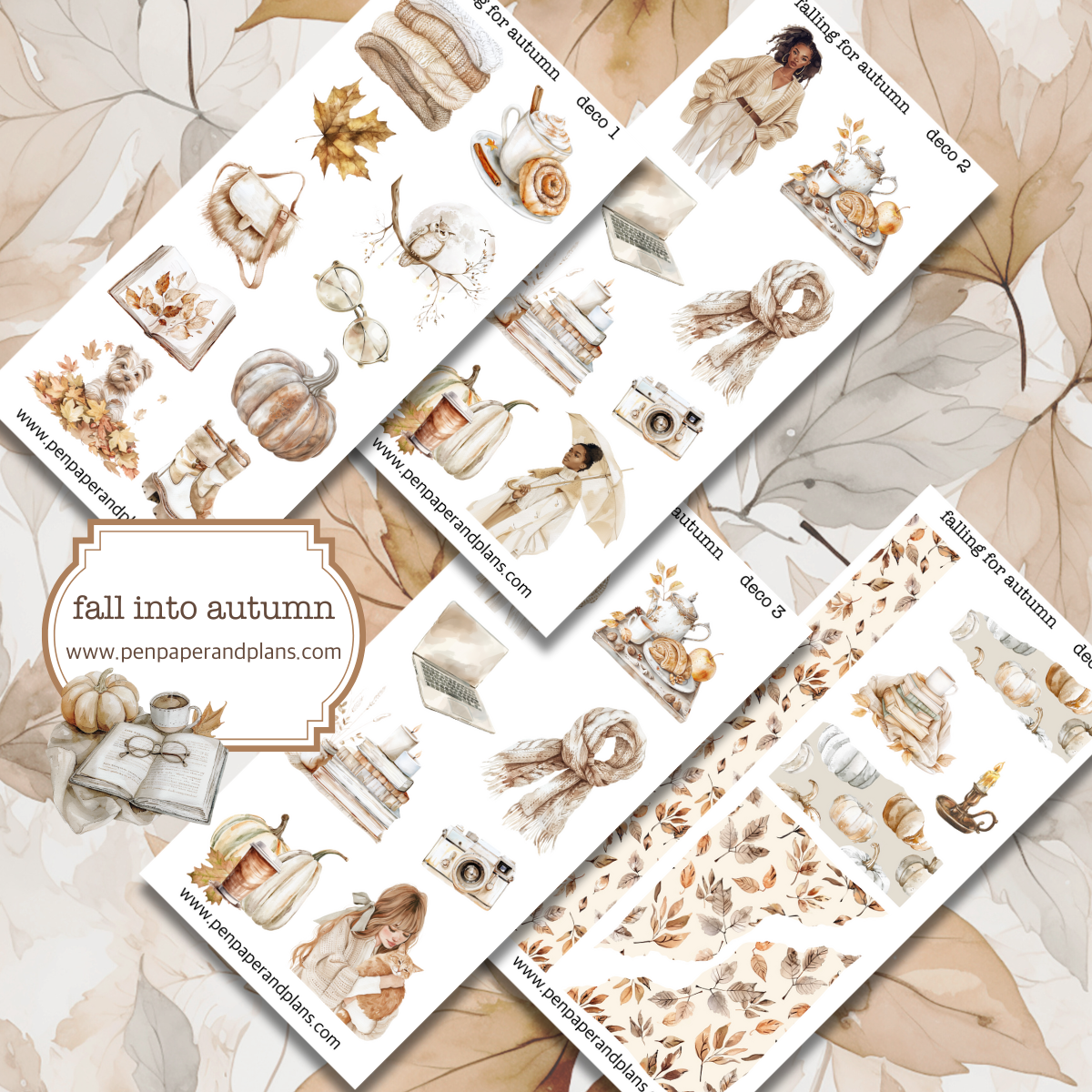 Falling for Autumn Deco Stickers