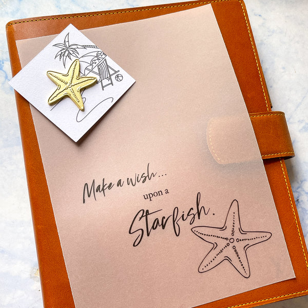 Starfish Planner Charm l magnetic pin