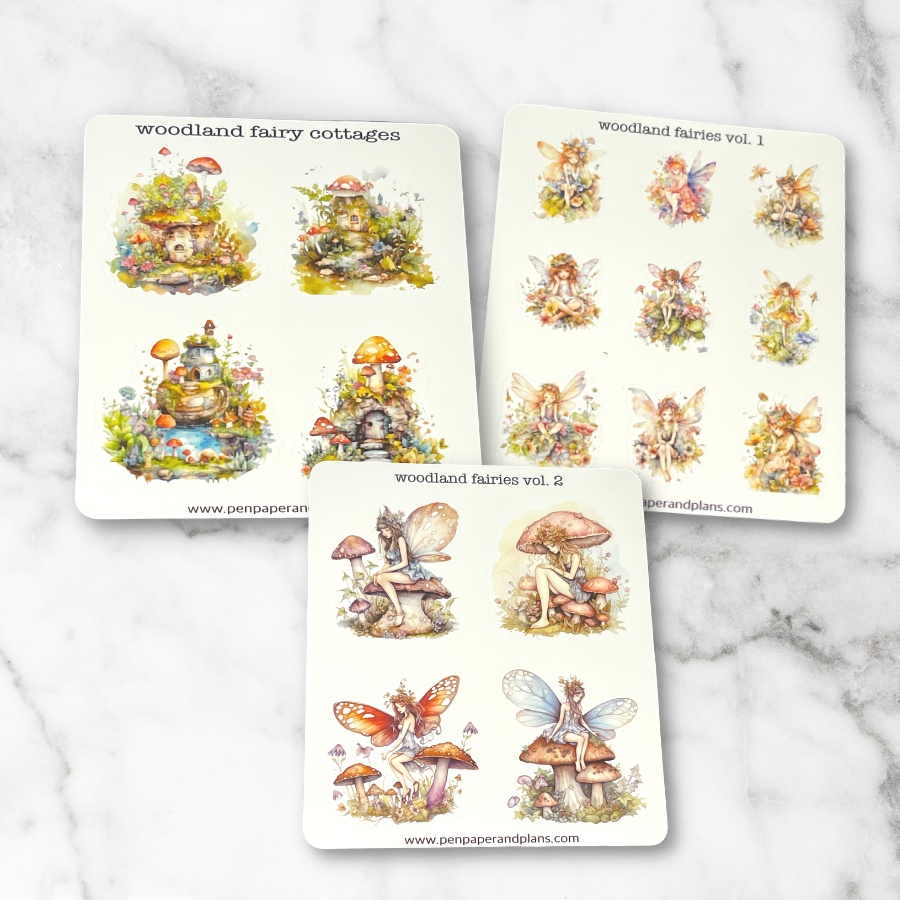 Woodland Fairies Sticker Sheets