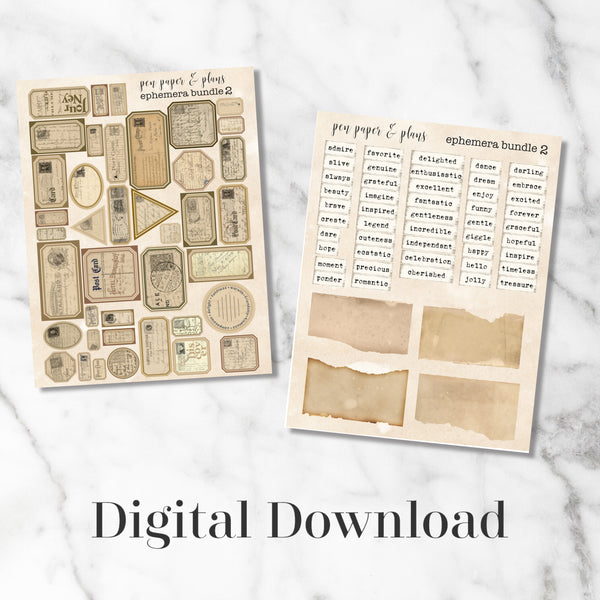 Ephemera Vol 2 Printable