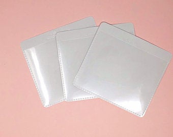 3 Clear Self Adhesive Pockets